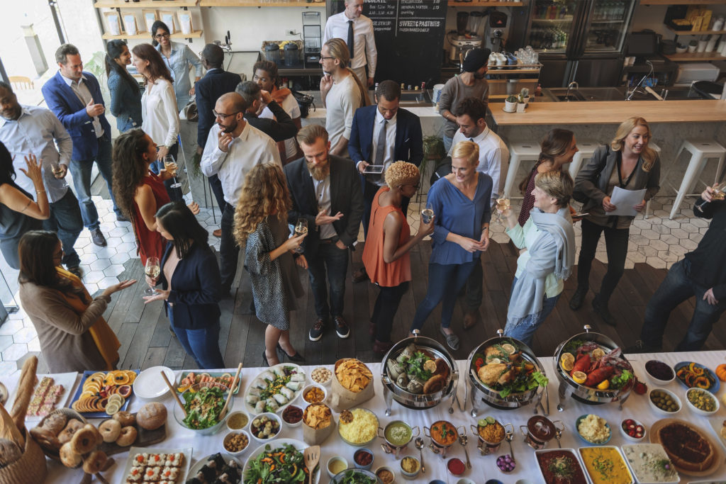 No matter how hectic things seem, make sure to take a few minutes to get some food in you during the course of the event.